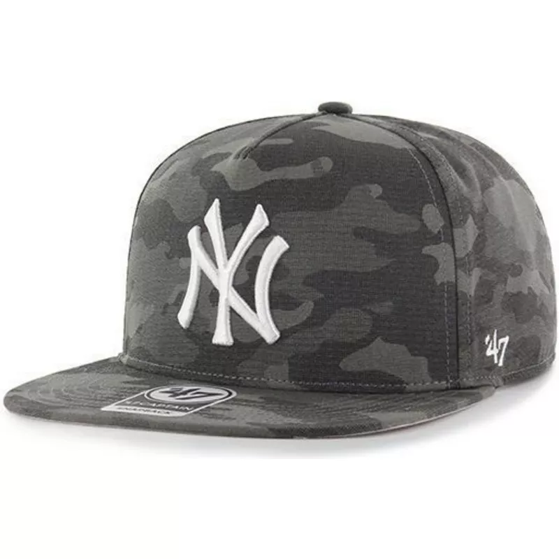 47-brand-flat-brim-new-york-yankees-mlb-captain-dt-black-camouflage-snapback-cap
