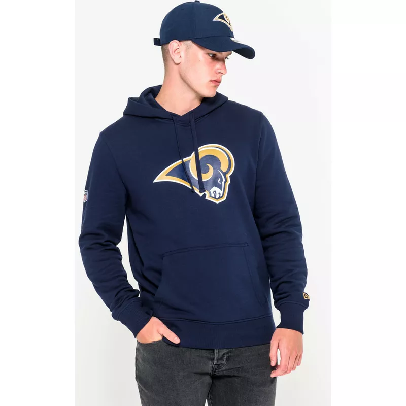New Era Los Angeles Rams NFL Blue Pullover Hoodie Sweatshirt: