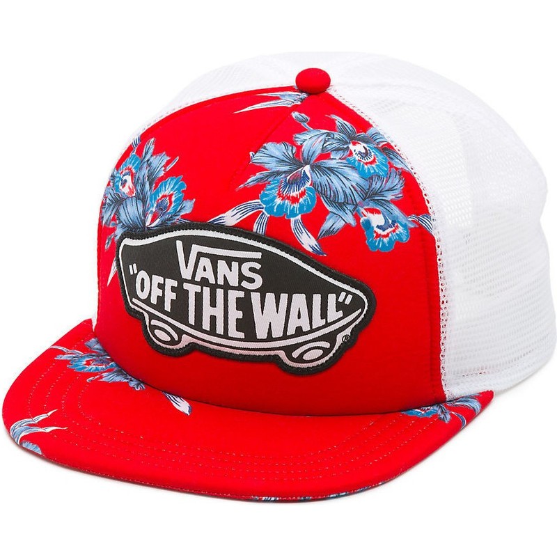 vans-beach-girl-hawaiian-red-trucker-hat