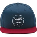 vans-flat-brim-side-stripe-navy-blue-snapback-cap-with-red-visor