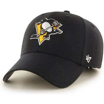 47 Brand Curved Brim Pittsburgh Penguins NHL MVP Black Cap