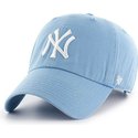 47-brand-curved-brim-new-york-yankees-mlb-clean-up-carolina-blue-cap