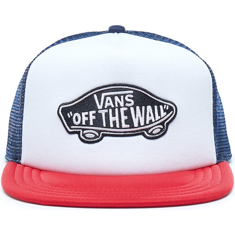 vans blue trucker hat