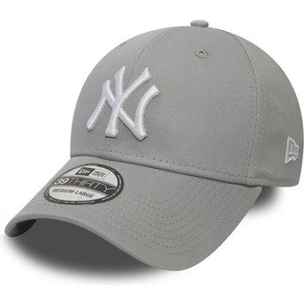 New Era Curved Brim 39THIRTY Classic New York Yankees MLB Grey Fitted Cap