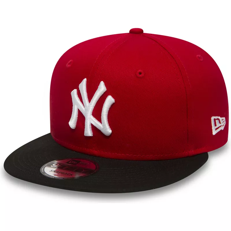Kenia knoflook eenheid New Era Flat Brim 9FIFTY Cotton Block New York Yankees MLB Red Snapback Cap:  Caphunters.ie