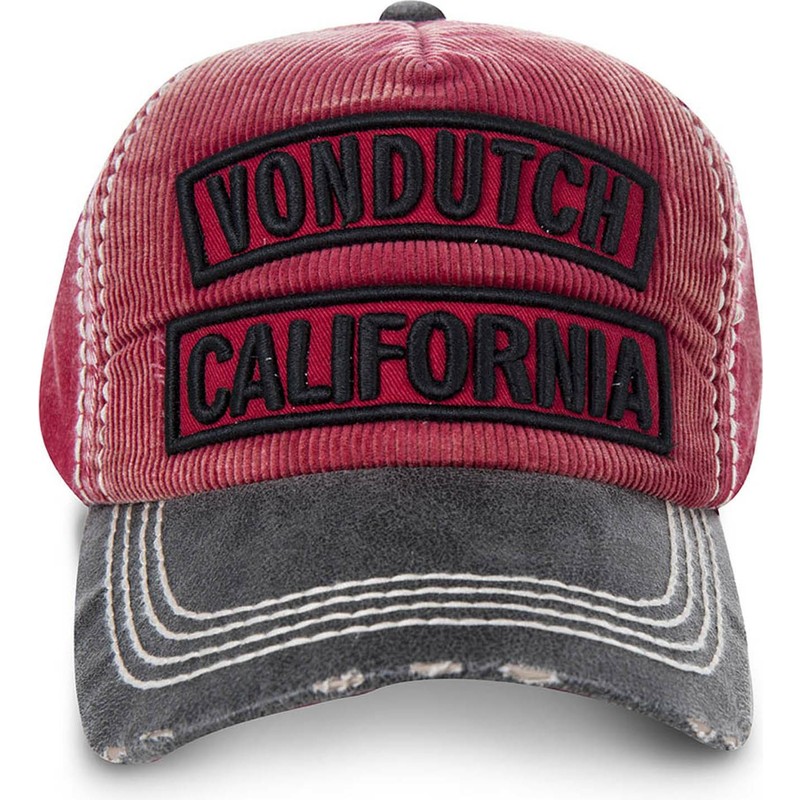 von-dutch-curved-brim-niles02-red-adjustable-cap