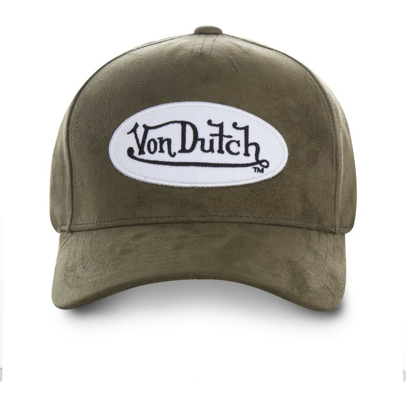 von-dutch-curved-brim-suede6-green-adjustable-cap