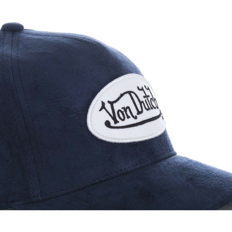 von-dutch-curved-brim-suede8-navy-blue-adjustable-cap