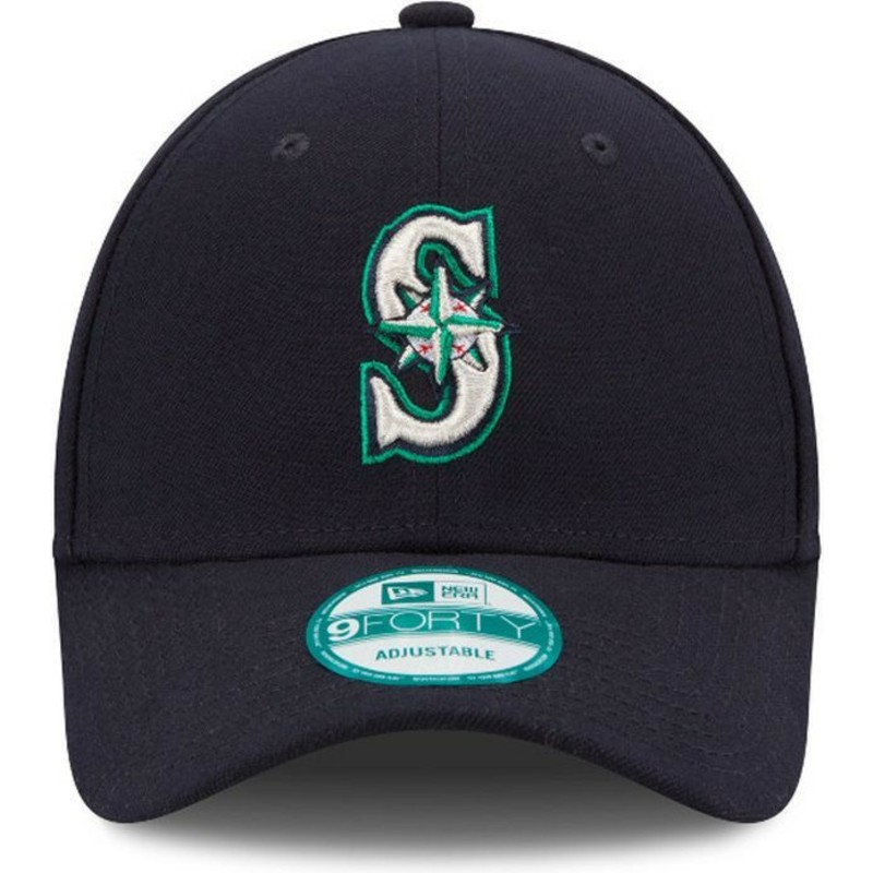 new-era-curved-brim-9forty-the-league-seattle-mariners-mlb-navy-blue-adjustable-cap