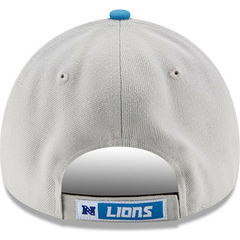 new-era-curved-brim-9forty-the-league-detroit-lions-nfl-grey-and-blue-adjustable-cap