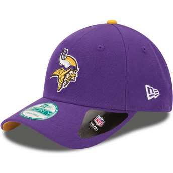 New Era Curved Brim 9FORTY The League Minnesota Vikings NFL Purple Adjustable Cap