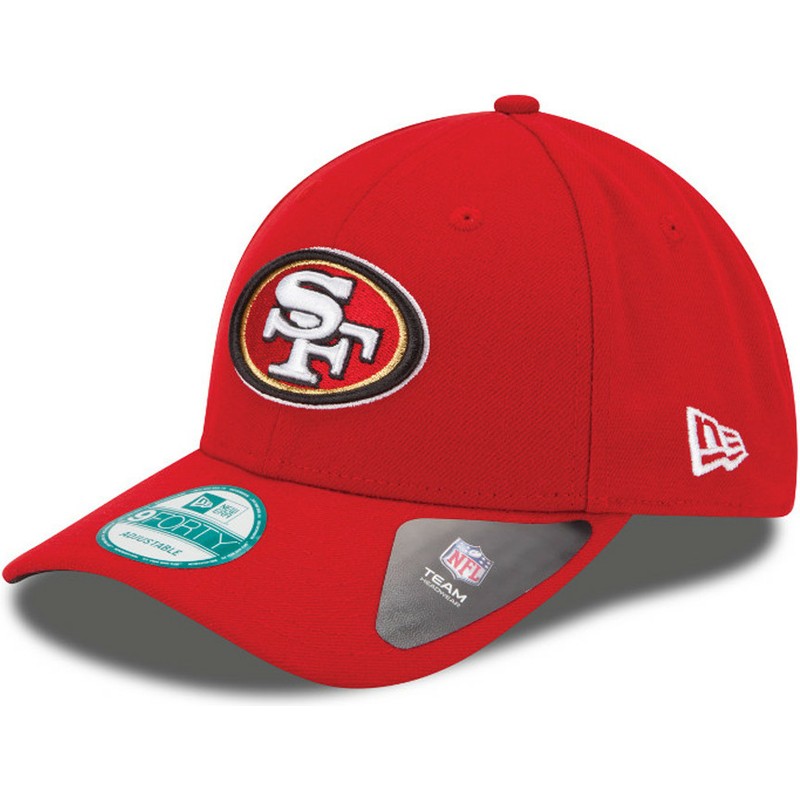 new-era-curved-brim-9forty-the-league-san-francisco-49ers-nfl-red-adjustable-cap