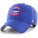 47-brand-curved-brim-classic-logo-chicago-cubs-mlb-mvp-cooperstown-blue-adjustable-cap