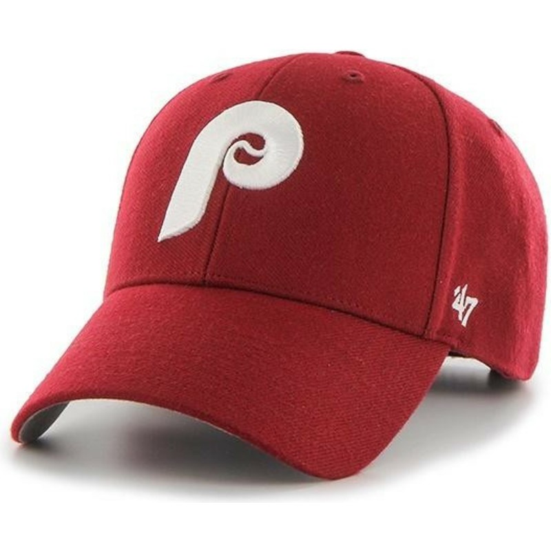 47-brand-curved-brim-classic-logo-philadelphia-phillies-mlb-mvp-cooperstown-red-adjustable-cap