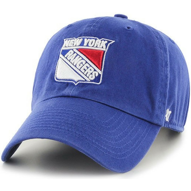 47-brand-curved-brim-new-york-rangers-nhl-clean-up-blue-cap