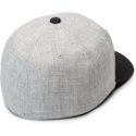 volcom-curved-brim-navy-heather-full-stone-hthr-xfit-grey-fitted-cap-with-navy-blue-visor