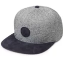 volcom-flat-brim-indigo-quarter-fabric-grey-snapback-cap-with-navy-blue-visor