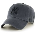 47-brand-curved-brim-black-logo-new-york-yankees-mlb-clean-up-black-cap