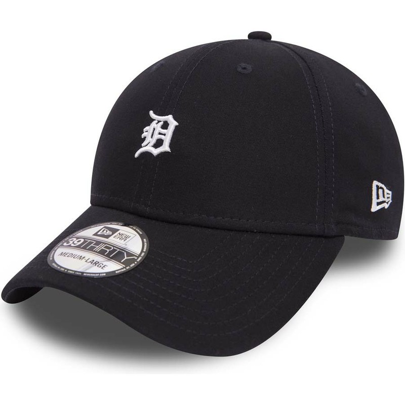 new-era-curved-brim-39thirty-mini-logo-detroit-tigers-mlb-maroon-fitted-cap