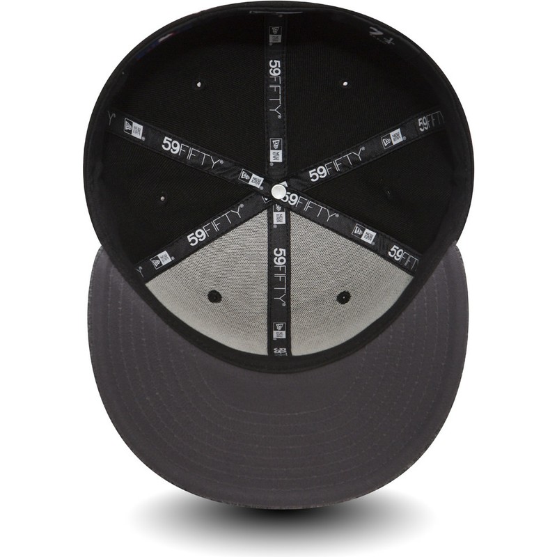 new-era-flat-brim-grey-logo-59fifty-grey-collection-new-york-yankees-mlb-black-fitted-cap-with-grey-visor
