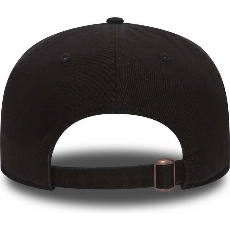new-era-curved-brim-youth-9fifty-low-profile-logo-nba-black-adjustable-cap