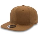 new-era-flat-brim-9fifty-premium-classic-brown-adjustable-cap