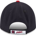new-era-curved-brim-9forty-the-league-cleveland-indians-mlb-black-and-red-adjustable-cap