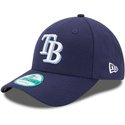 new-era-curved-brim-9forty-the-league-tampa-bay-rays-mlb-navy-blue-adjustable-cap