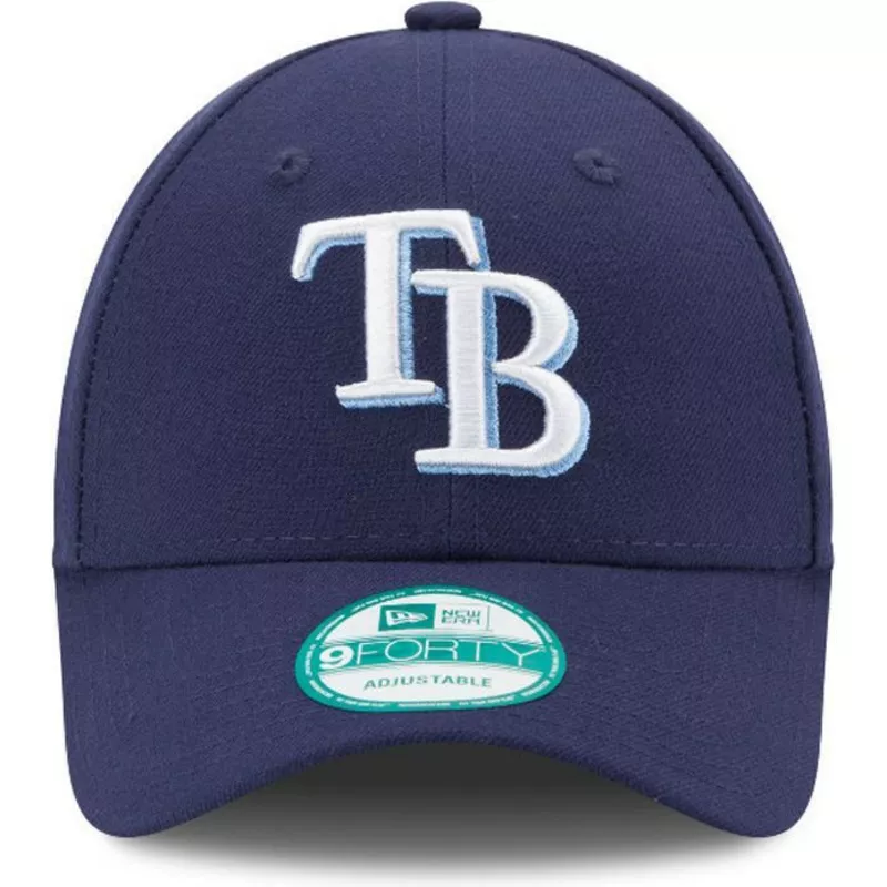 new-era-curved-brim-9forty-the-league-tampa-bay-rays-mlb-navy-blue-adjustable-cap