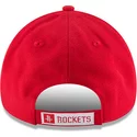 new-era-curved-brim-9forty-the-league-houston-rockets-nba-red-adjustable-cap