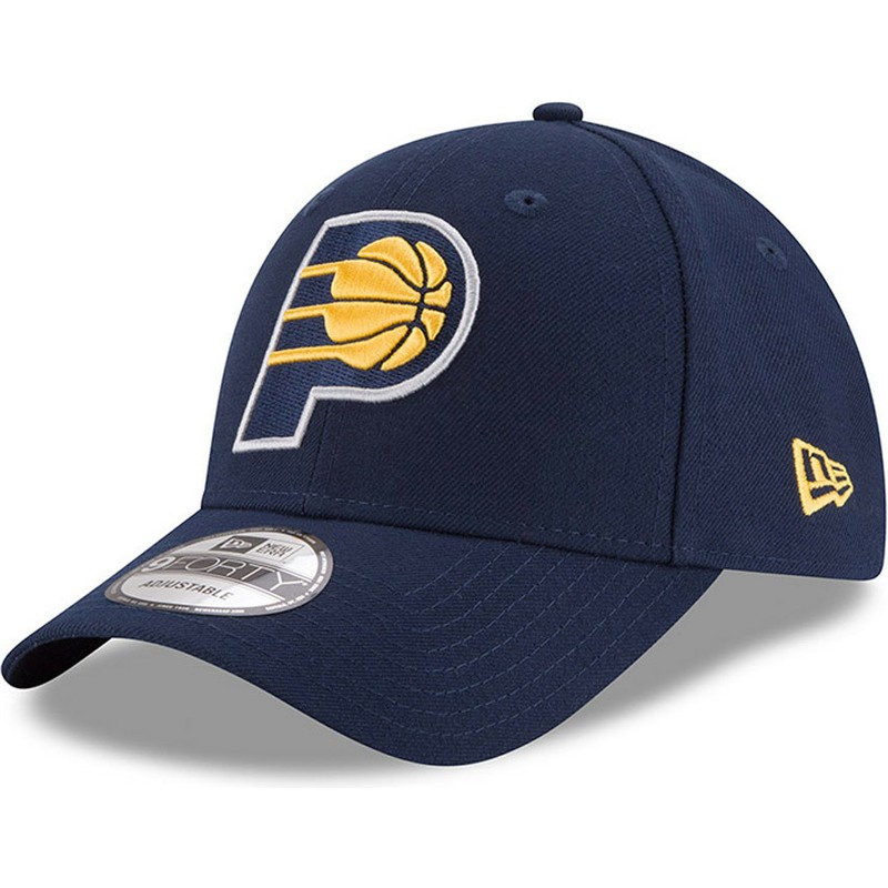 new-era-curved-brim-9forty-the-league-indiana-pacers-nba-navy-blue-adjustable-cap