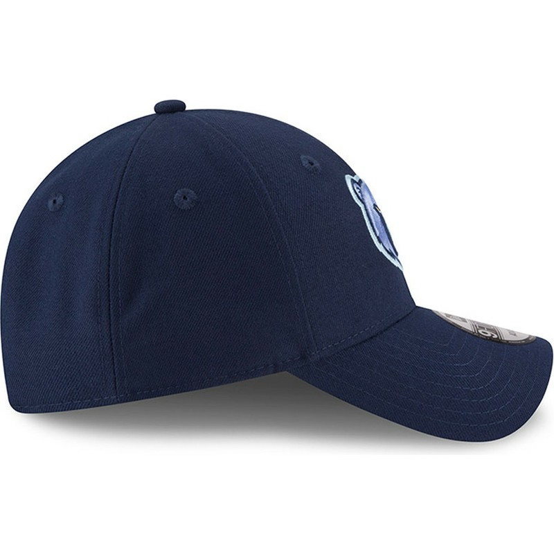 new-era-curved-brim-embroidered-logo9forty-the-league-memphis-grizzlies-nba-blue-adjustable-cap