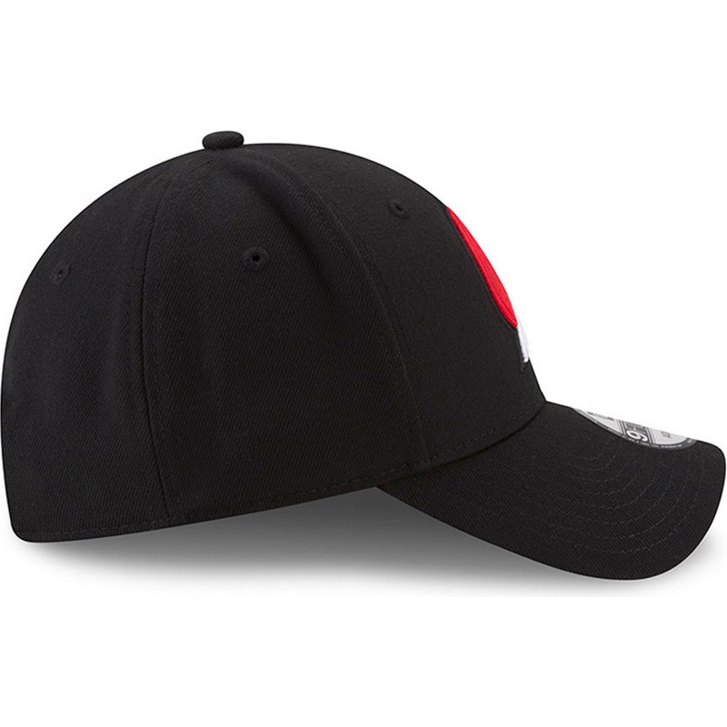 new-era-curved-brim-9forty-the-league-portland-trail-blazers-nba-black-adjustable-cap