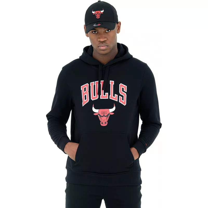 Accor Destello Lobo con piel de cordero New Era Pullover Hoody Chicago Bulls NBA Black Sweatshirt: Caphunters.ie