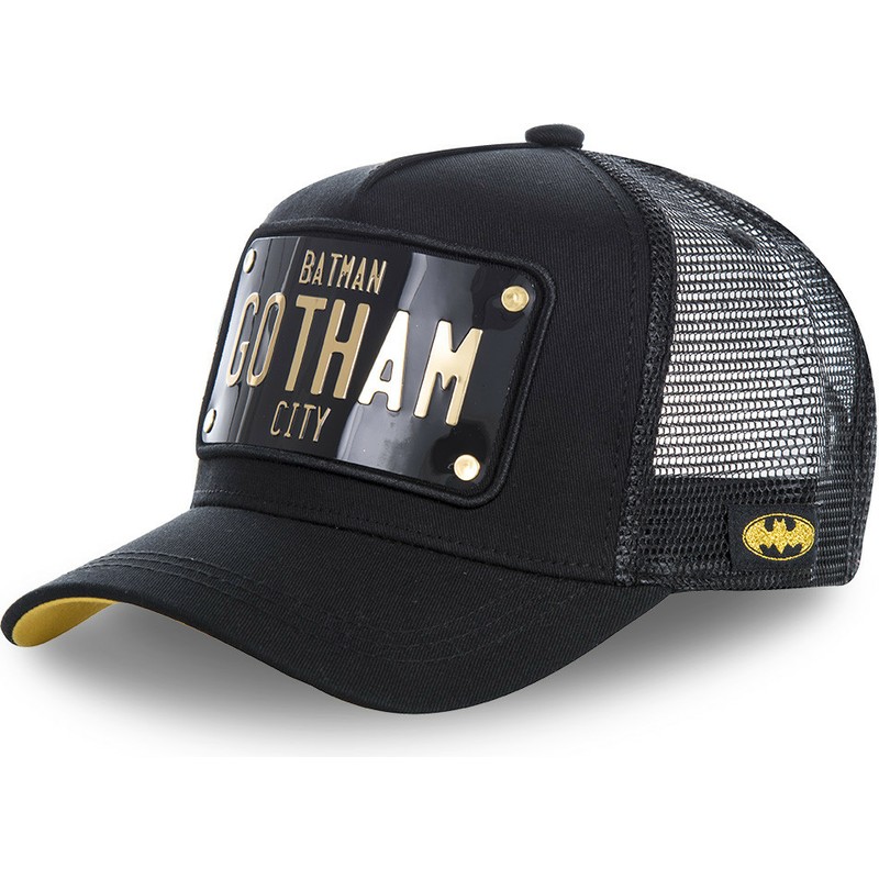 capslab-batman-gotham-city-plate-batp1-dc-comics-black-trucker-hat