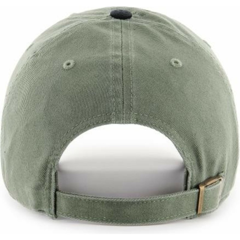 47-brand-curved-brim-black-logo-new-york-yankees-mlb-clean-up-two-tone-green-cap-with-black-visor