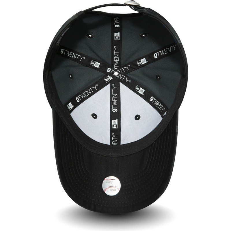 new-era-curved-brim-black-logo-9twenty-essential-packable-new-york-yankees-mlb-black-camouflage-adjustable-cap