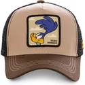 capslab-road-runner-roa2-looney-tunes-brown-trucker-hat