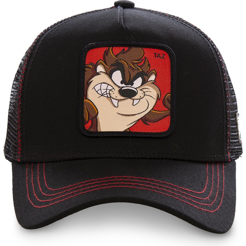 capslab-tasmanian-devil-taz1-looney-tunes-black-trucker-hat