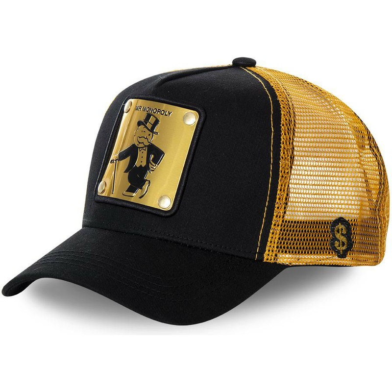 capslab-rich-uncle-pennybags-money-monopoly-black-and-golden-trucker-hat