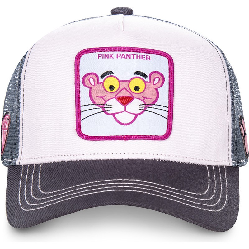 Capslab The Pink Panther PANT1 Pink and Grey Trucker Hat Caphunters.ie