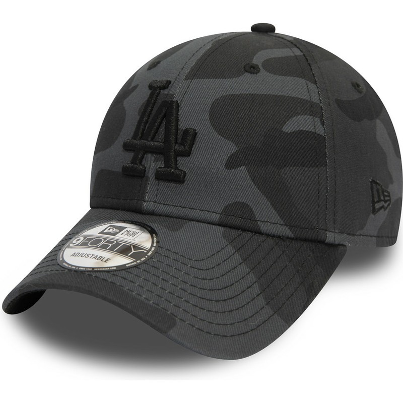 new-era-curved-brim-black-logo-9forty-essential-de-los-angeles-dodgers-mlb-camouflage-and-black-adjustable-cap