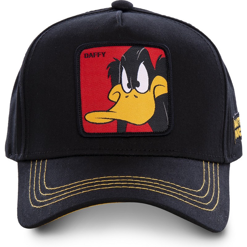 capslab-curved-brim-daffy-duck-daf3-looney-tunes-black-snapback-cap