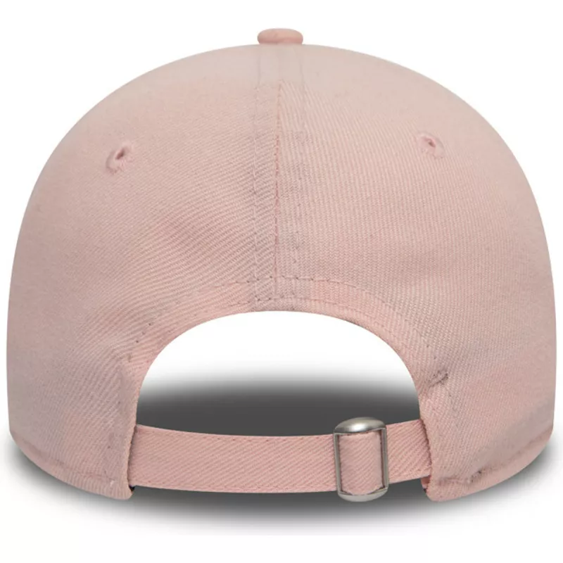 new-era-curved-brim-9twenty-dryera-packable-los-angeles-dodgers-mlb-pink-adjustable-cap