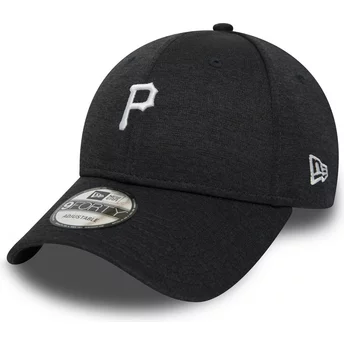 New Era Curved Brim 9FORTY Shadow Tech Pittsburgh Pirates MLB Black Adjustable Cap