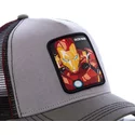 capslab-iron-man-iro3-marvel-comics-grey-trucker-hat