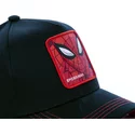 capslab-curved-brim-spider-man-spi3-marvel-comics-black-snapback-cap