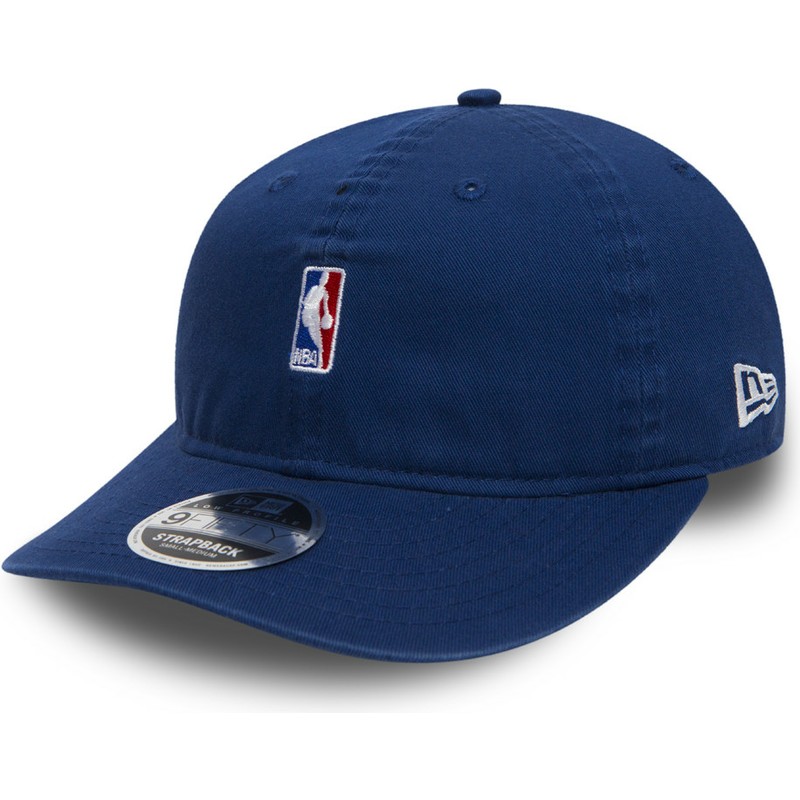 new-era-flat-brim-youth-9fifty-low-profile-nba-logo-blue-snapback-cap