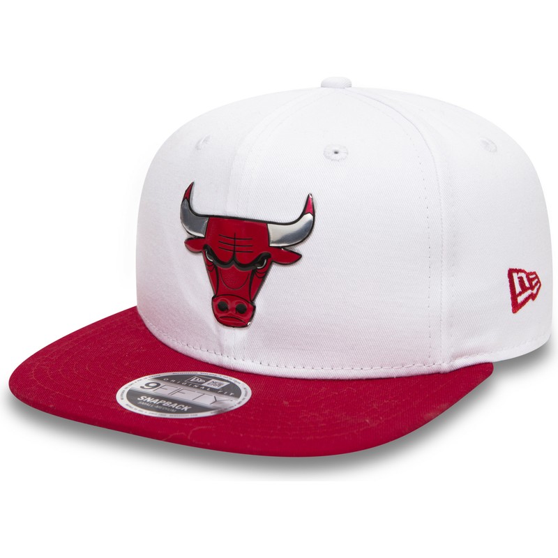 new-era-flat-brim-9fifty-logo-pack-chicago-bulls-nba-white-snapback-cap-with-red-visor