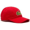 lacoste-curved-brim-big-croc-gabardine-red-adjustable-cap
